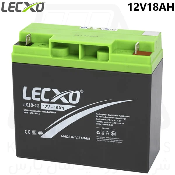 باتری یو پی اس 12 ولت 18 آمپر لکسو LECXO UPS Battery 12V18AH